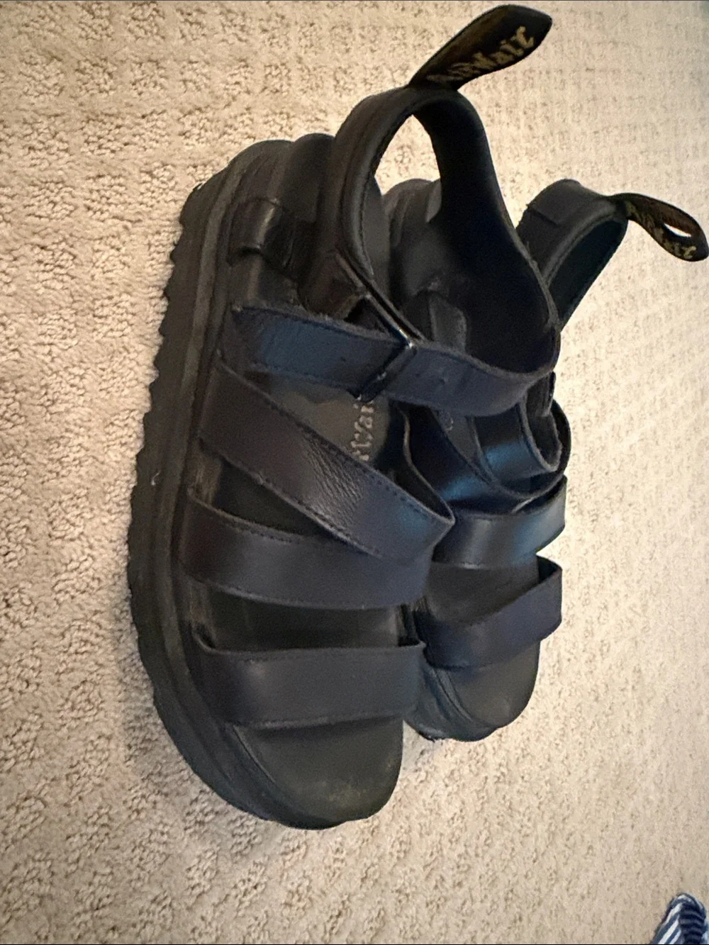 Dr. Martens Blaire Leather Strappy Platform Sandals size 9